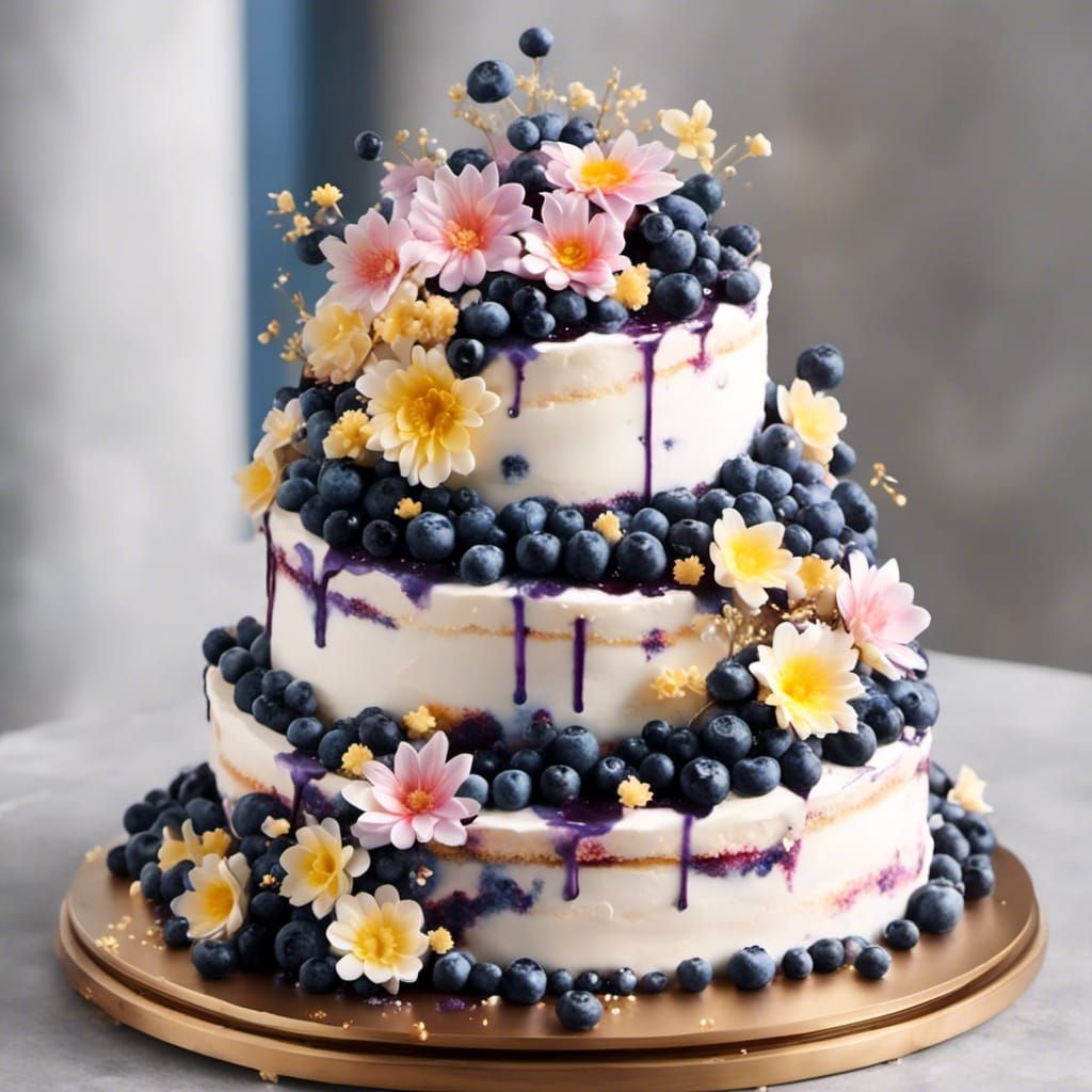 Blueberry lemon cake
