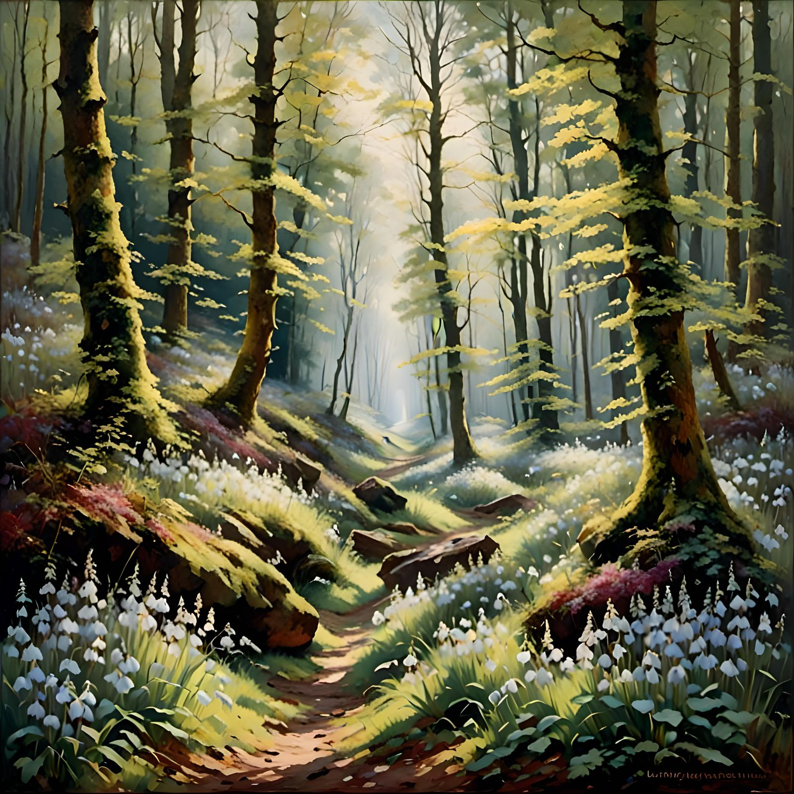 Enchanting Forest Landscape with Natural Beauty