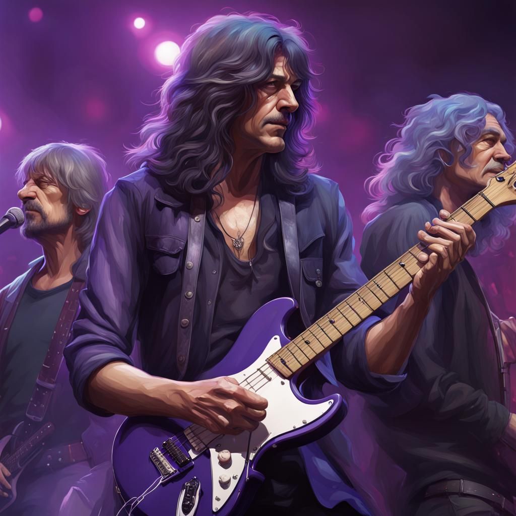 Rock Band Deep Purple: Hyperdetailed Portrait
