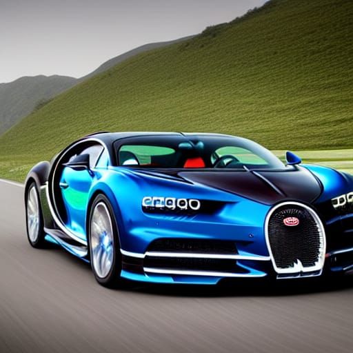 Bugatti Chiron Generated by AI