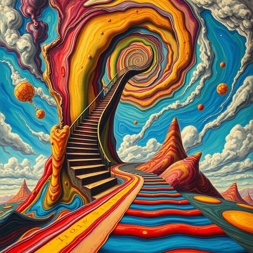 Surreal Afternoon Routine with Melting Colors