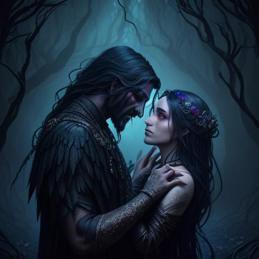 Broken Heart: A Dark Fantasy Surreal Illustration