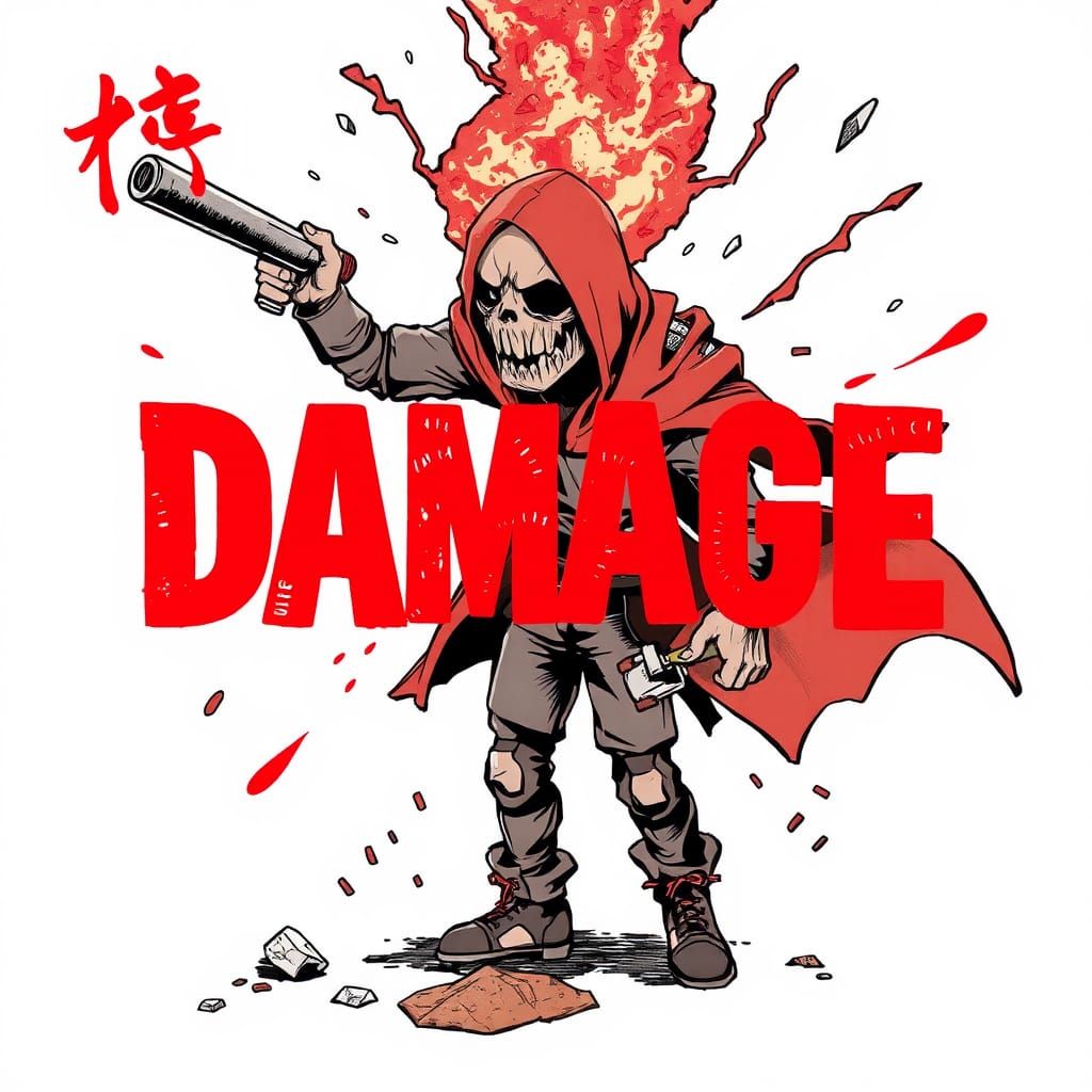 Robotic Destruction in Futuristic Cityscape