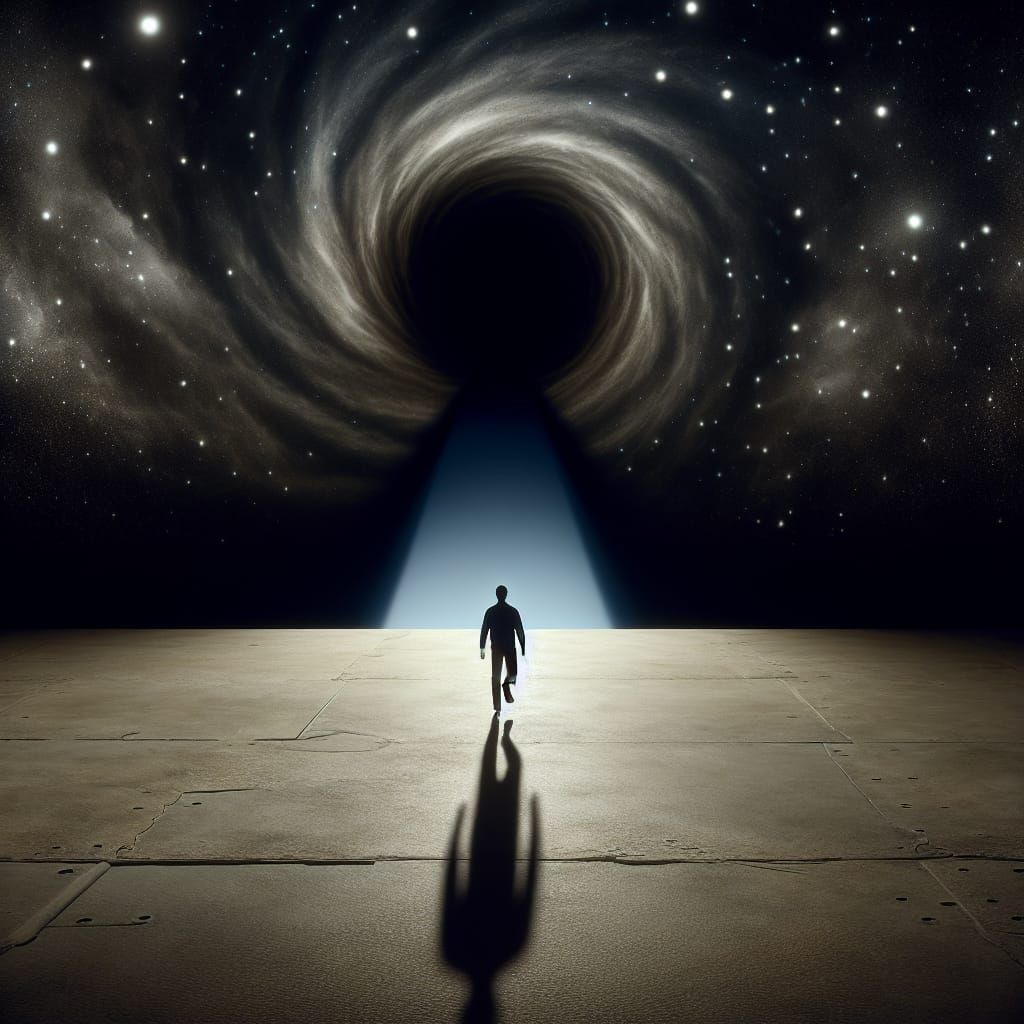 Surreal Step Into Infinite Darkness and the Unknown