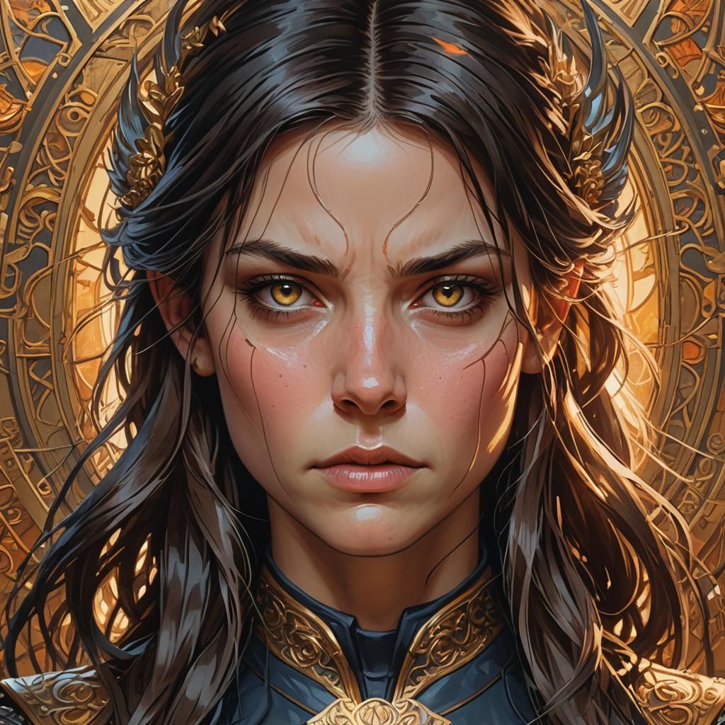 X-23 Digital Painting in Hyper-Realistic Style