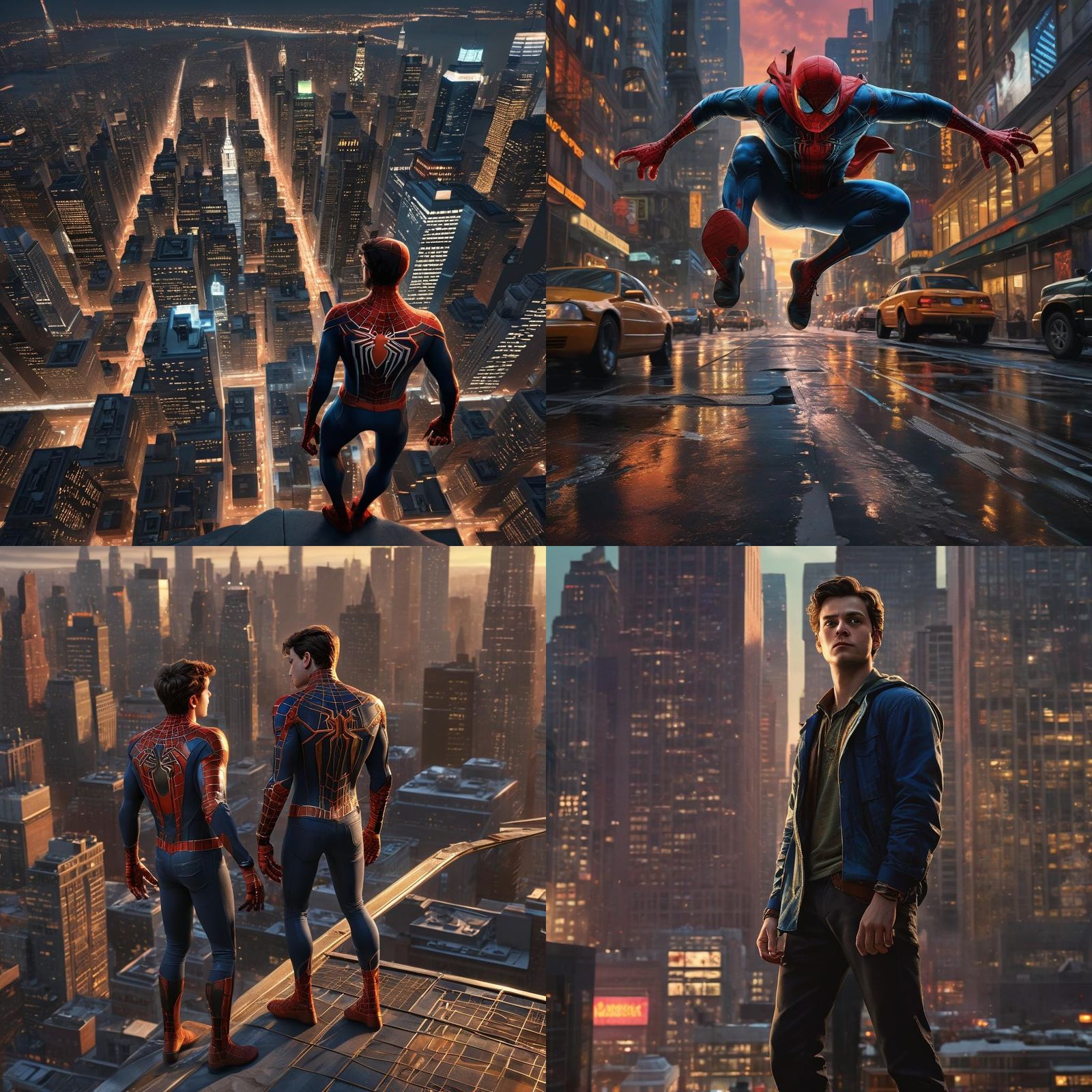 Detailed Matte Painting of Peter Parker