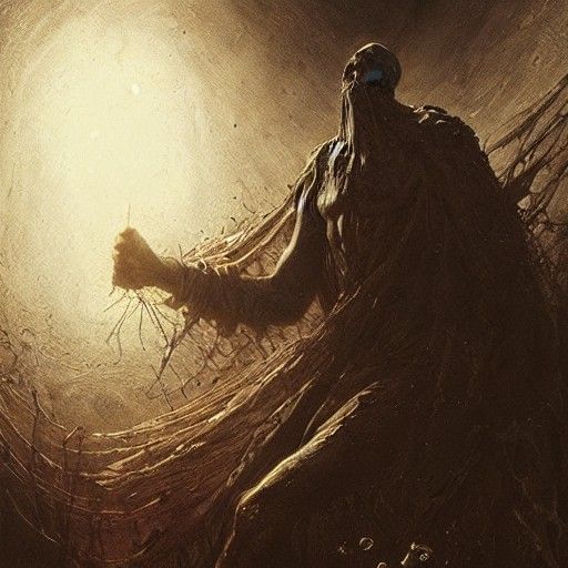 Zodiac Man: A Darkly Dramatic Horror Illustration