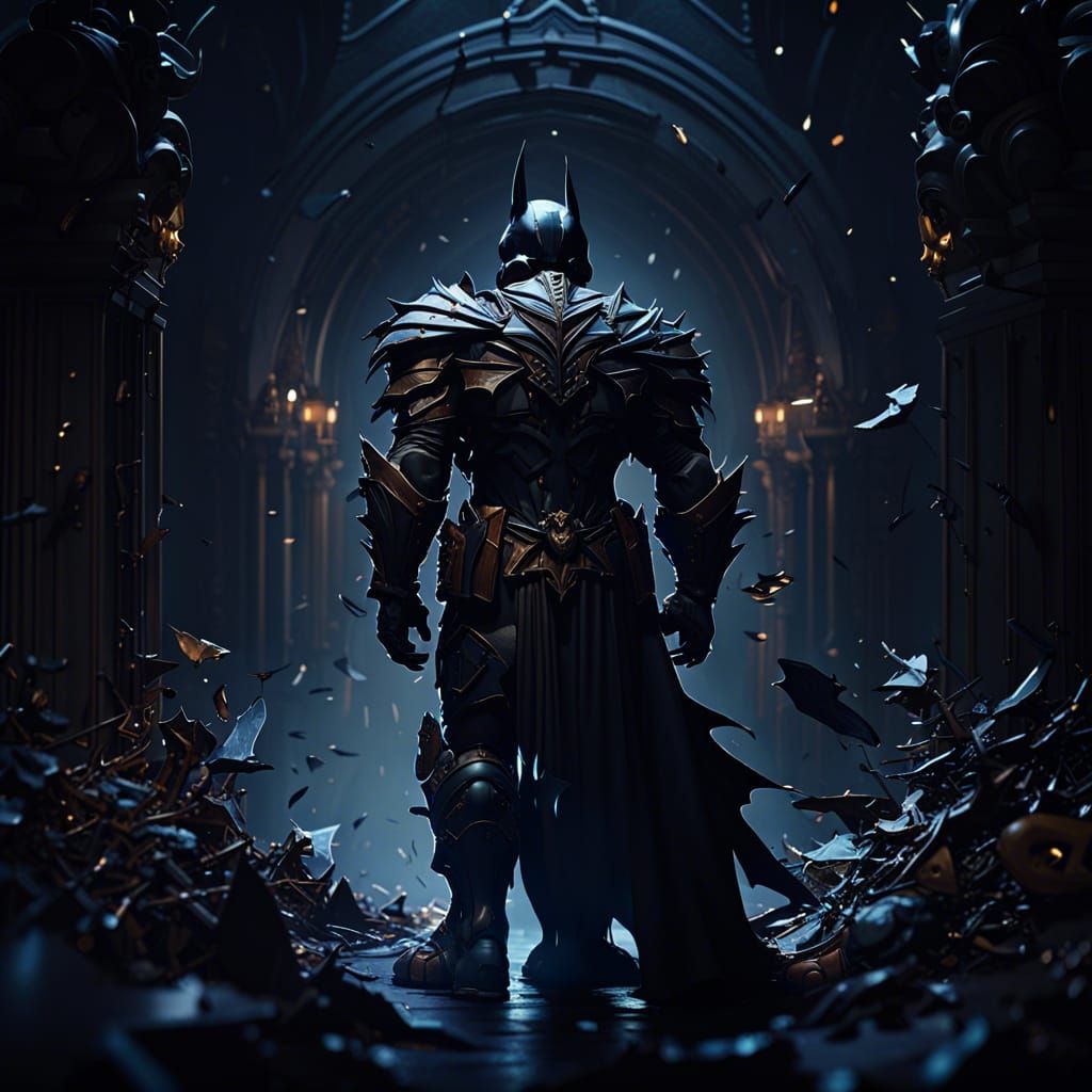 Hyperdetailed Dark Knight Concept Art