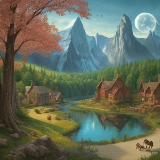 Fables Homelands: Evocative Landscape Scene