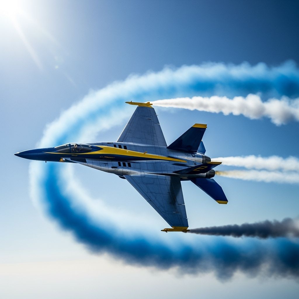 Blue Angels Soaring: Futuristic Aerial Display