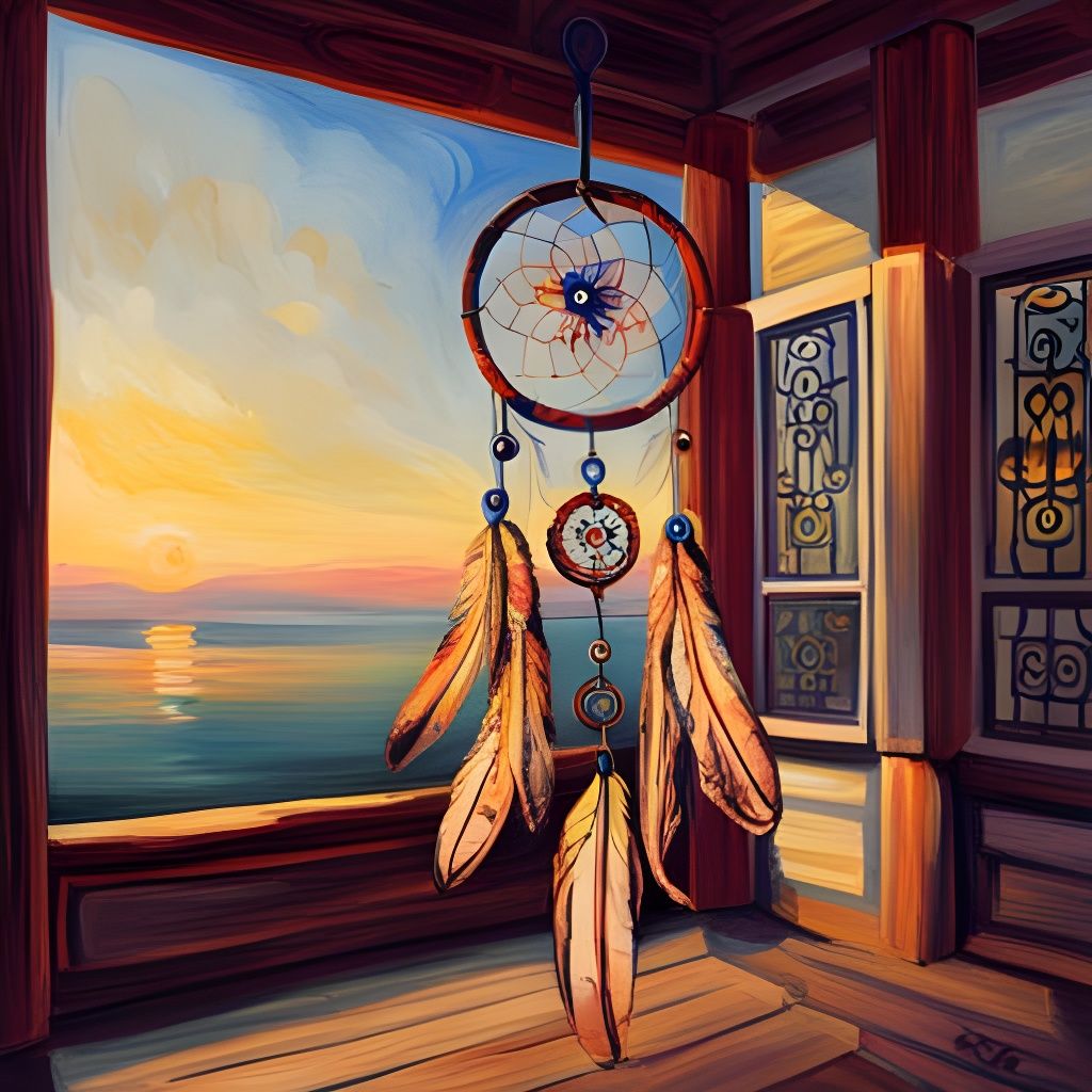 Intricate Dreamcatcher Concept Art in Kandinsky Style