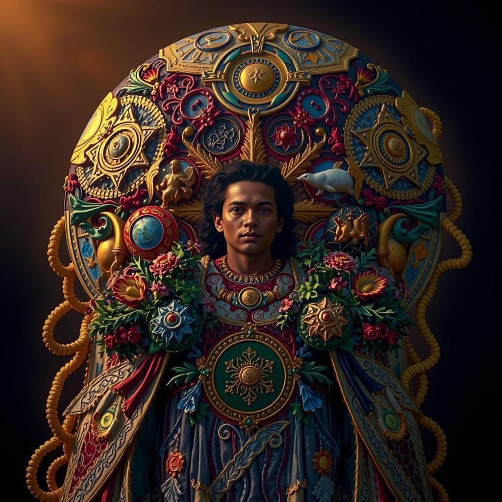 Masterpiece Painting of Beauty and Truth