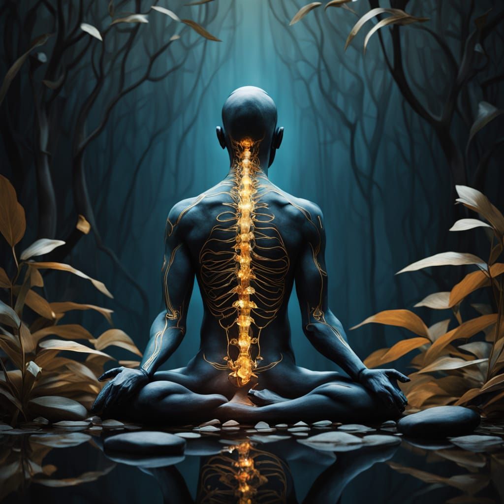 Elegant Male Figure in Therapeutic Harmony