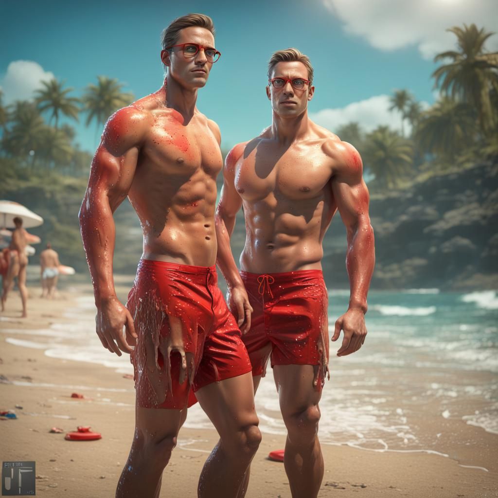 Android Lifeguard Rushes to Beach Rescue