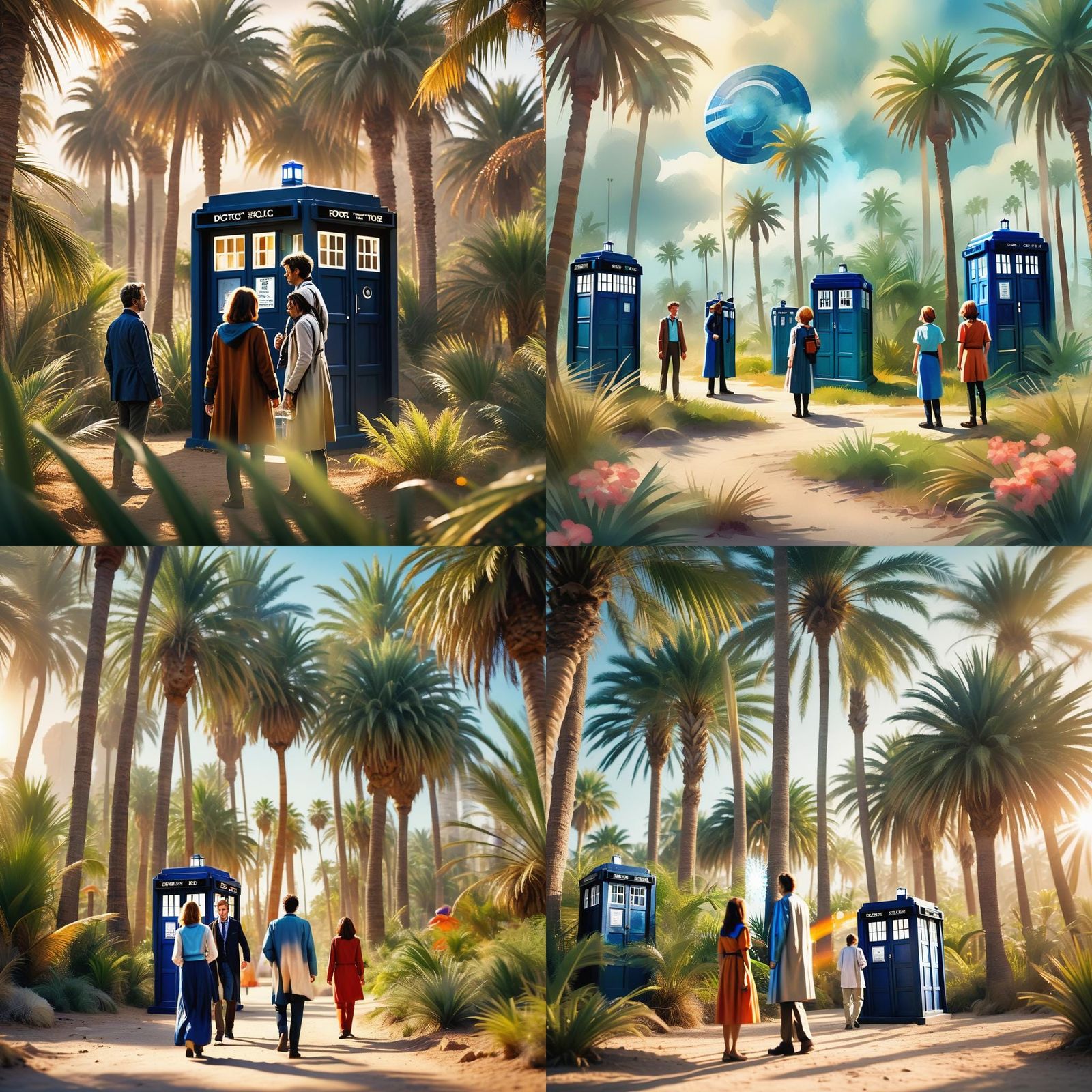 Doctor Who: The Doctor and TARDIS on Earth