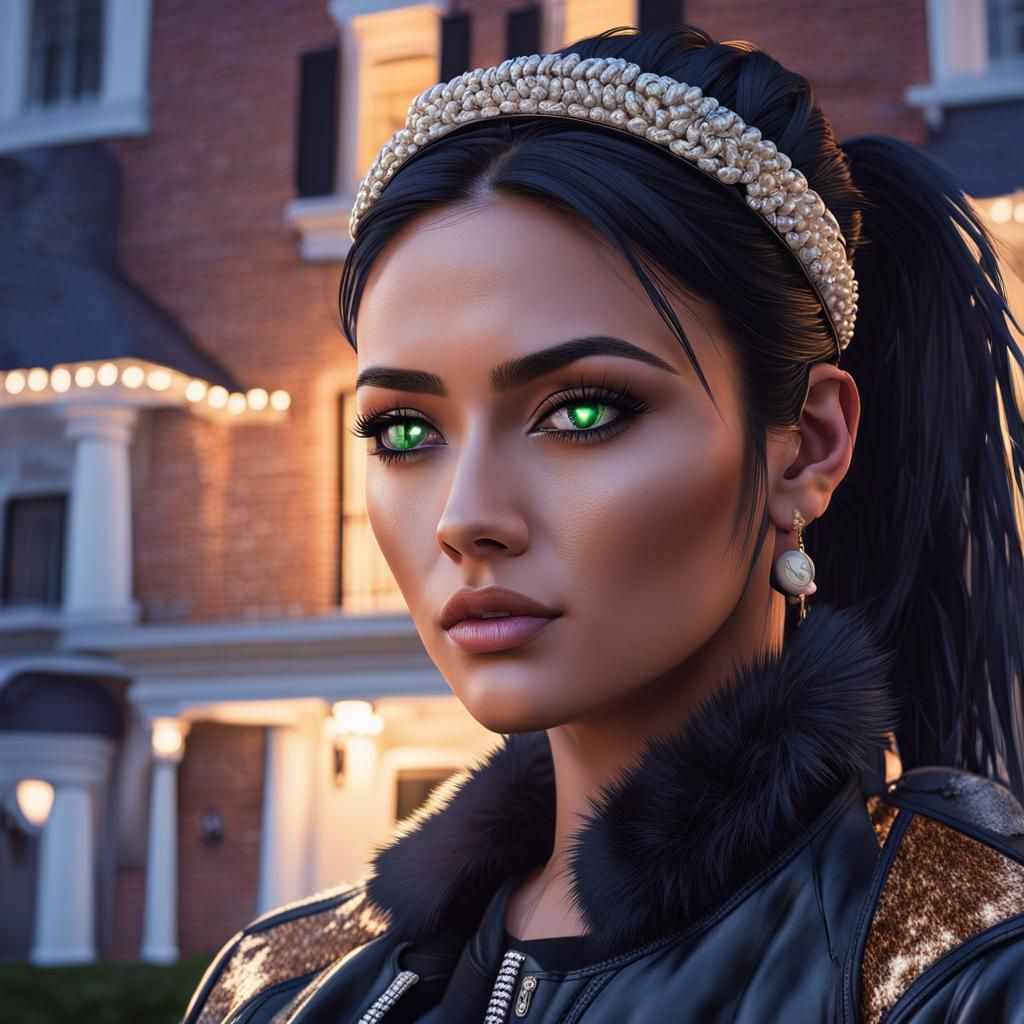 Teenage Girl Portrait with Dynamic Lighting