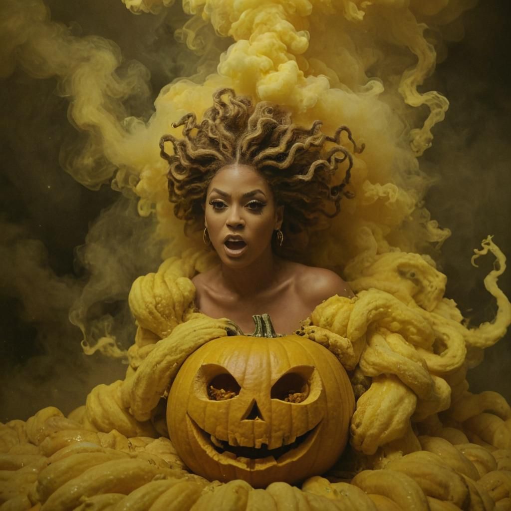 Medusa Gorgon in Cinematic Film Still