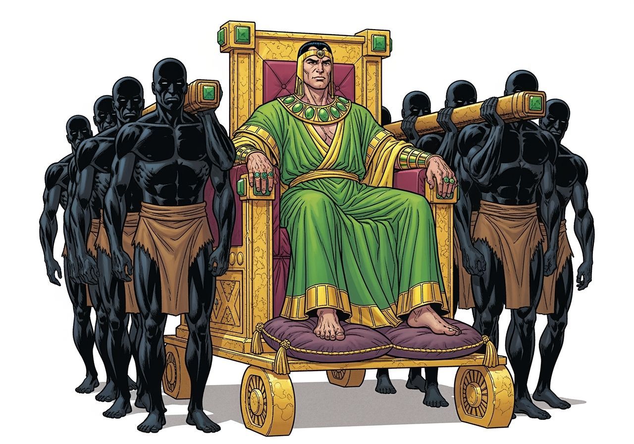 The Mandarin on Emerald Throne, Comic Book Art