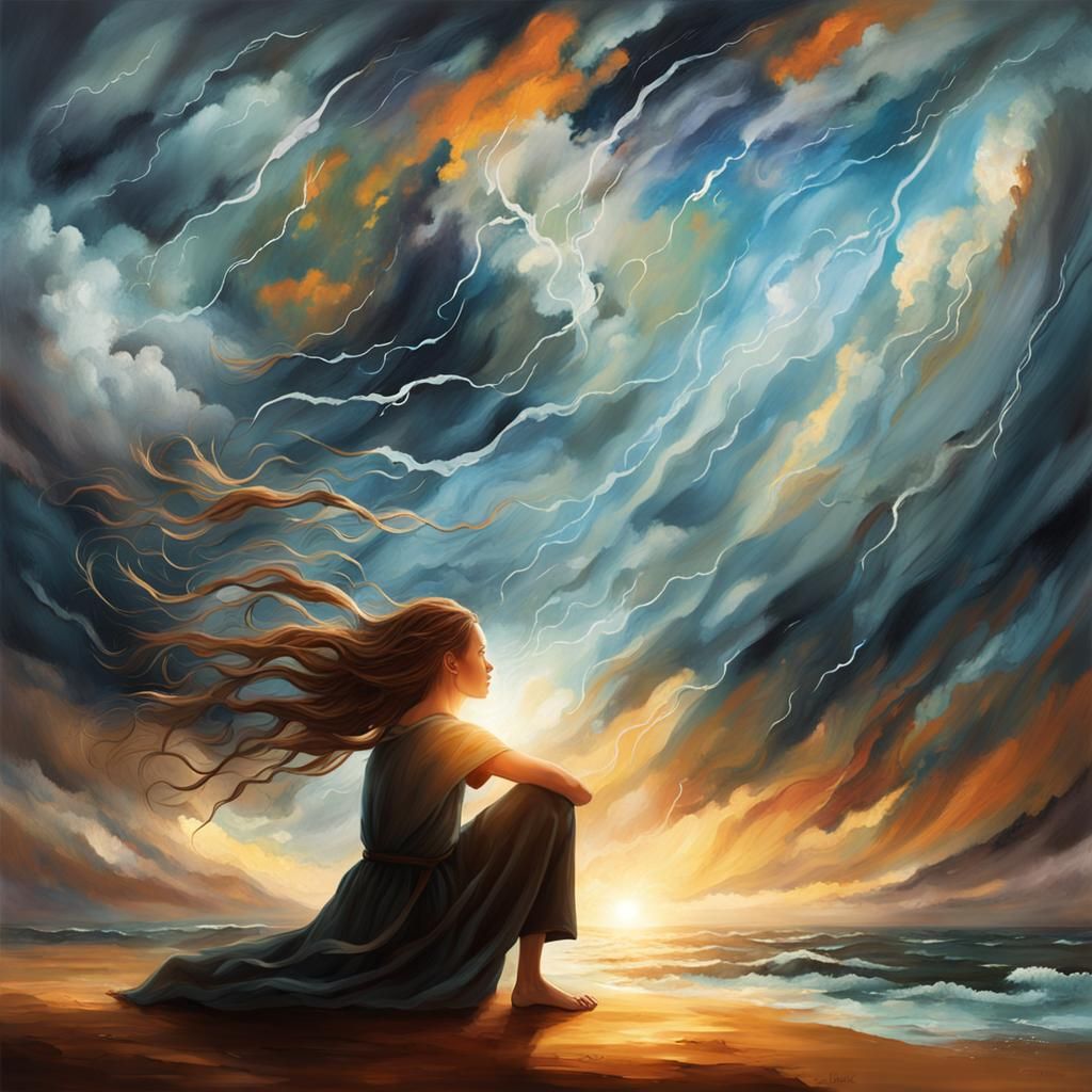 Resilient Woman: Emotional Landscape of Hope and Self-Worth