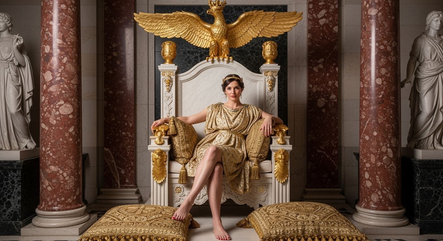 Empress Messalina on her Lavish Throne