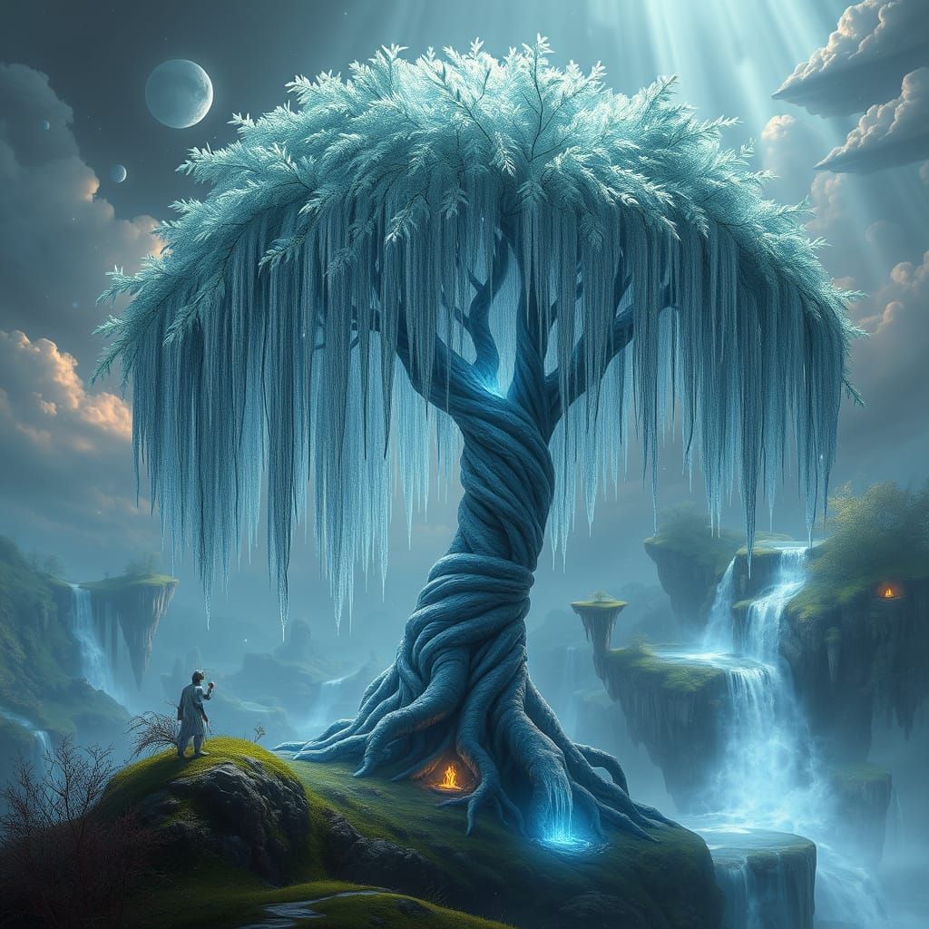 Finally reaching the enchanted willow...