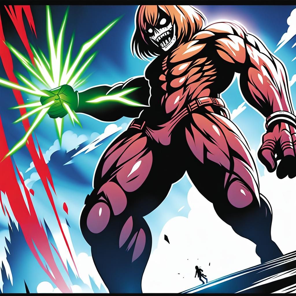 Attack on Titan Style Anime Manga Scene