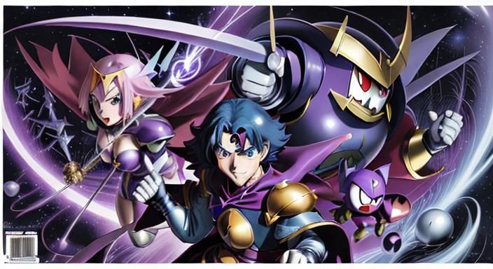 Meta Knight Digital Anime-Style Illustration