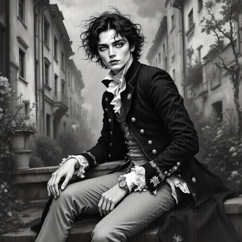 Ethereal Landscape in Moody Surrealism Style