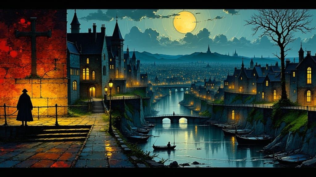 Medieval London on a Saturday night in 1342.