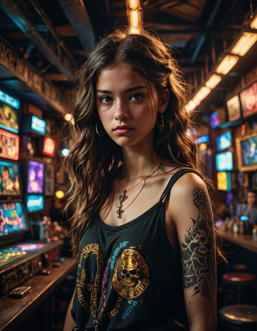 Emma Raducanu as Dark Ages Pirate, Pre-Raphaelite Art