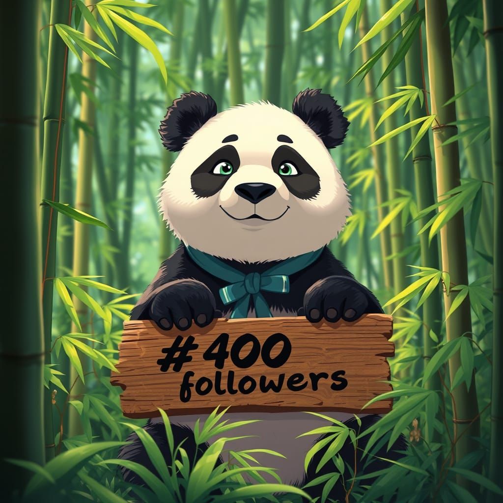 Panda Celebrates Milestone in Vibrant Bamboo Forest