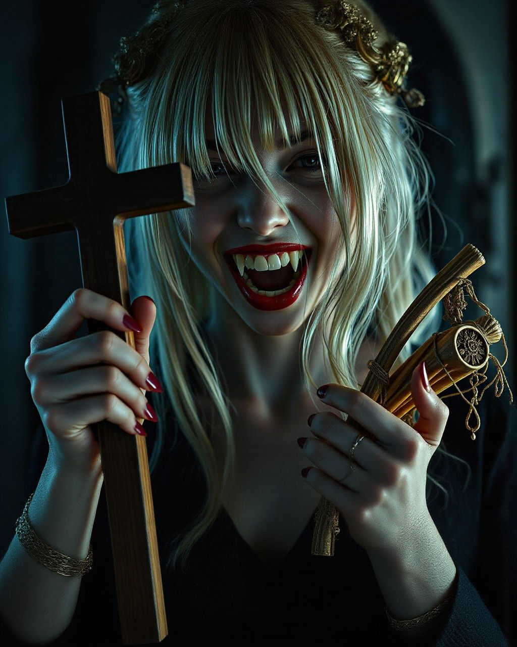 Ethereal Japanese Vampire Goddess