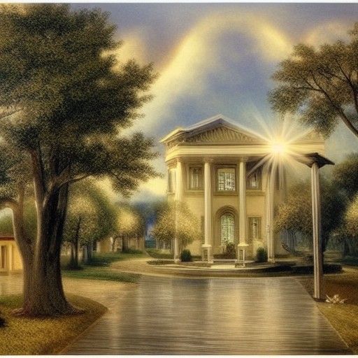 Heavenly City of Worship with Armies of Light