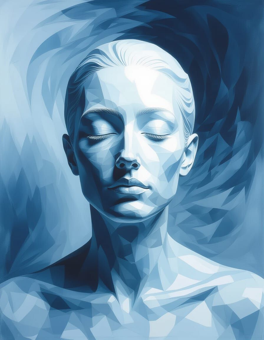 Lost in Art of Hollowness Airbrush Sculptural Rhythm