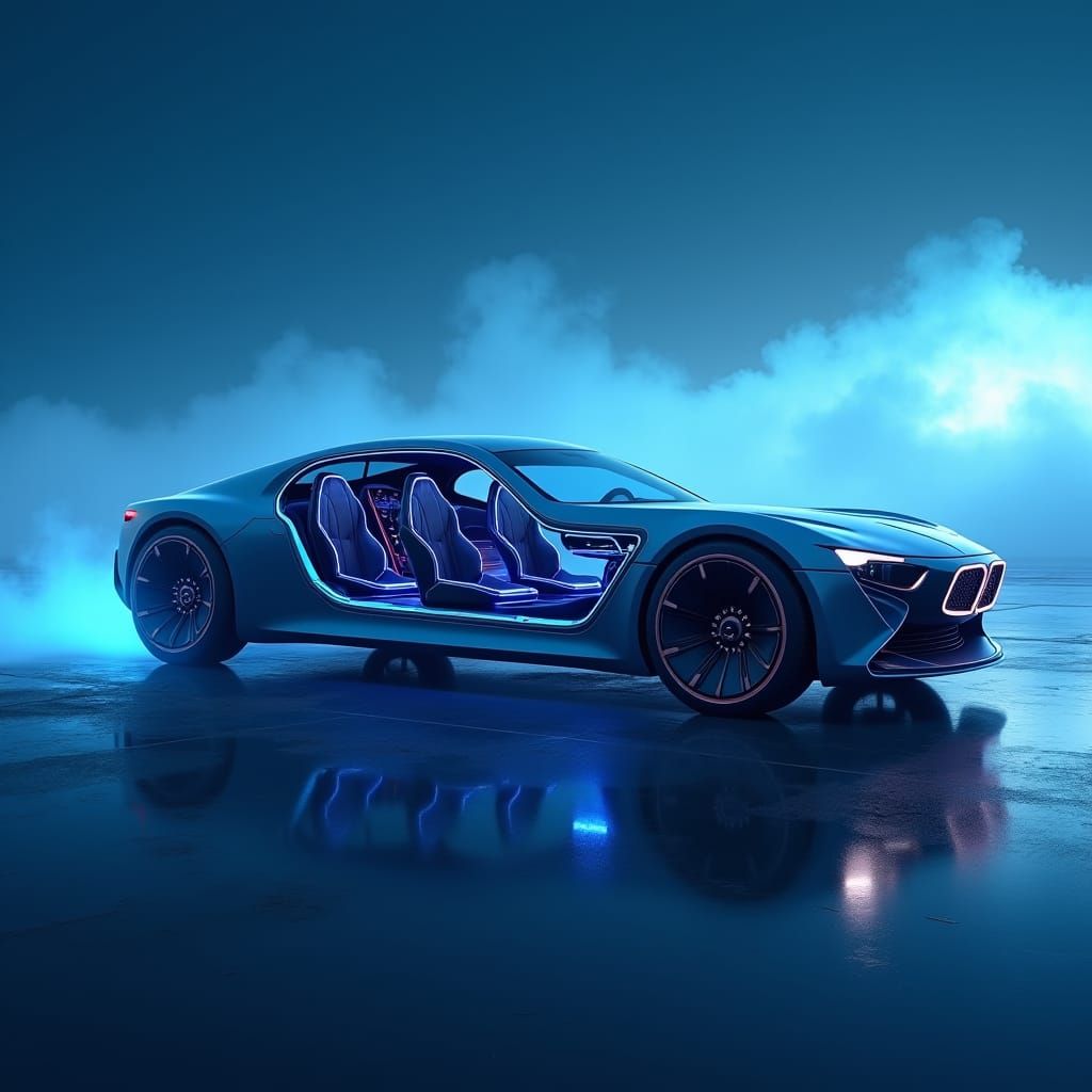 Futuristic Car Concept in Fantasy Art Style