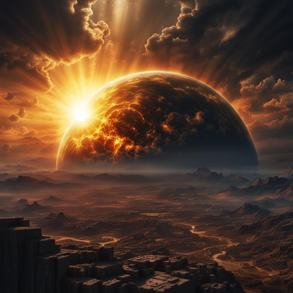 Total Solar Eclipse: Dramatic Cinematic Glow