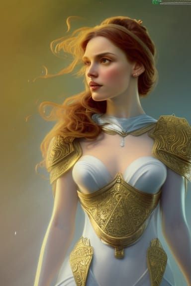 Princess Lyssa: Hyperdetailed Portrait in Triadic Colors