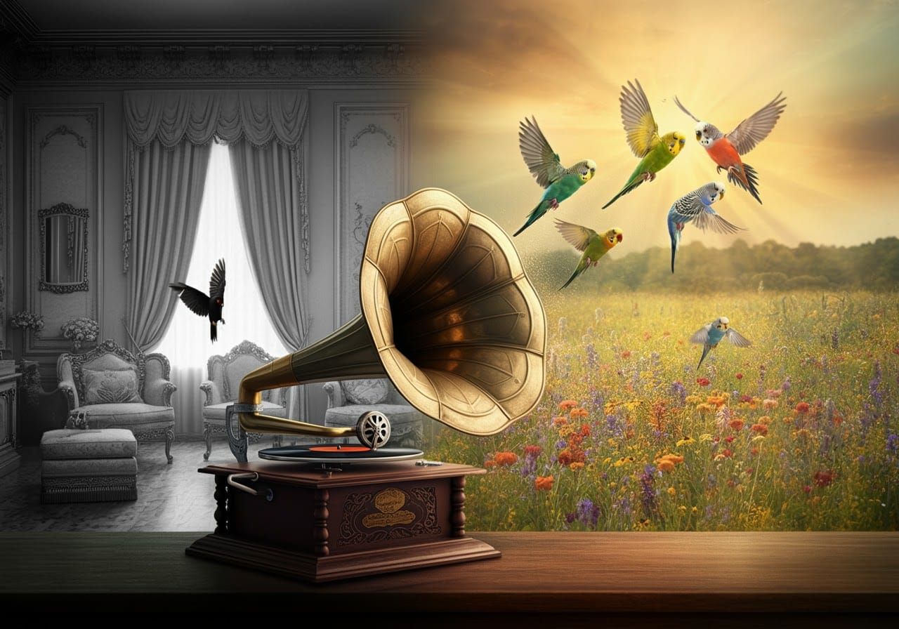 Surreal Phonograph Unleashes a Symphony of Color