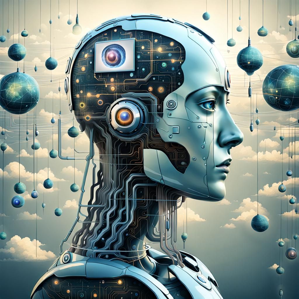 Surreal AI Benefitting Humanity: Dreamlike Art