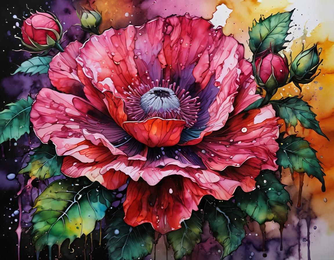 a Rugosa watered with Alcohol