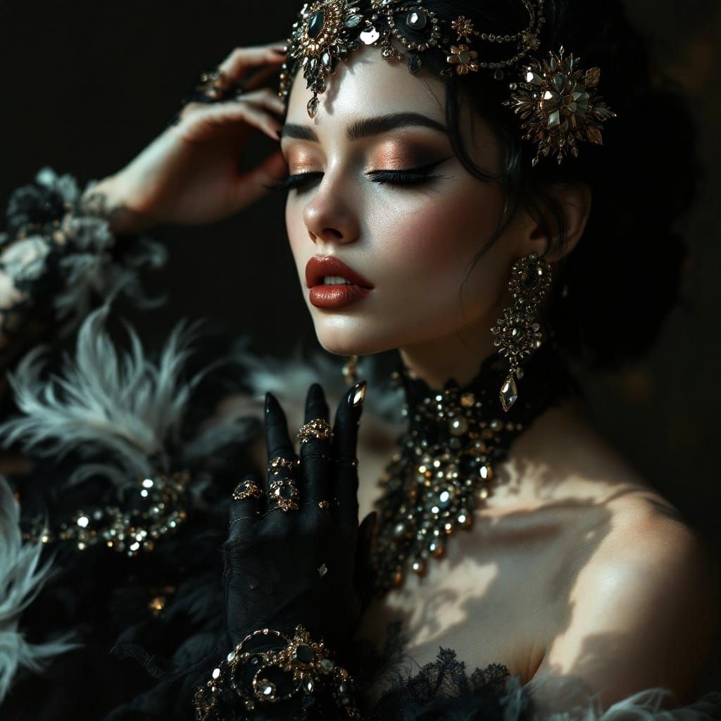 Gothic Faery in Opulent Baroque Splendor