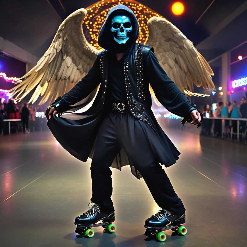 Azrael and Valkyrie Date Night Roller Skating