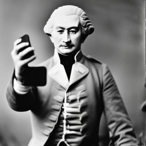 Historical Figures Take a Selfie in New York