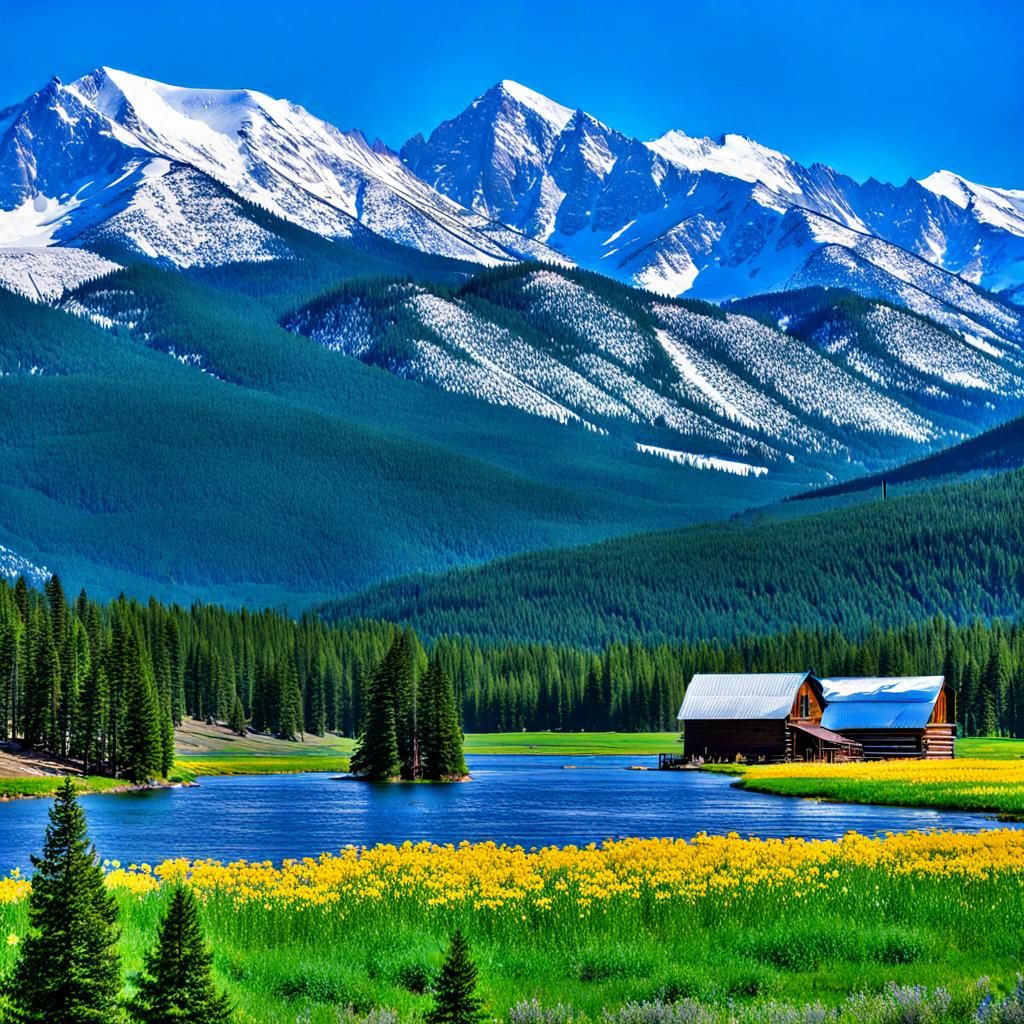 Rocky Mountains Bursting into Spring