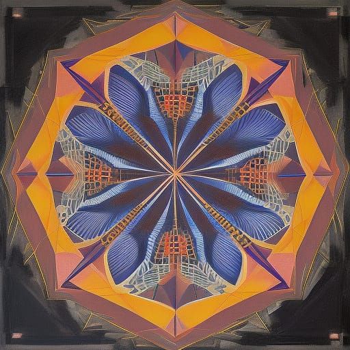 Drunken Hedgehog: Geometric Art in Vivid Colors