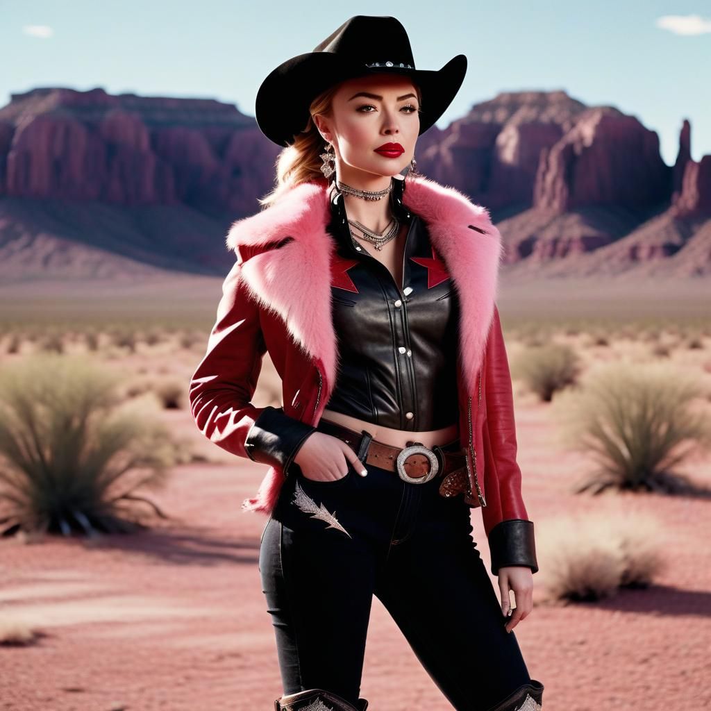 Cowgirl in Arizona Desert: Cinematic Portrait