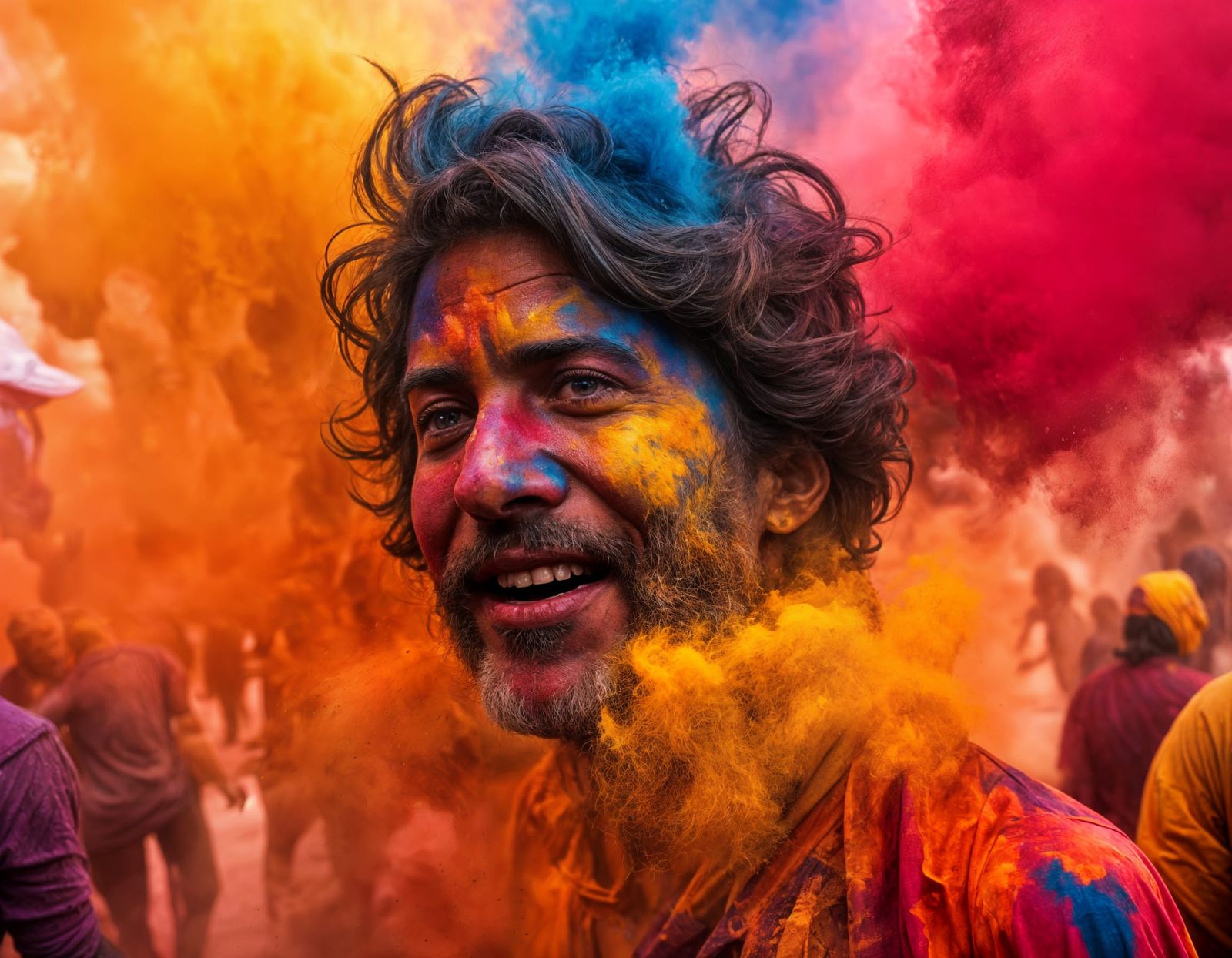 Vibrant Holi Festival Celebration in India