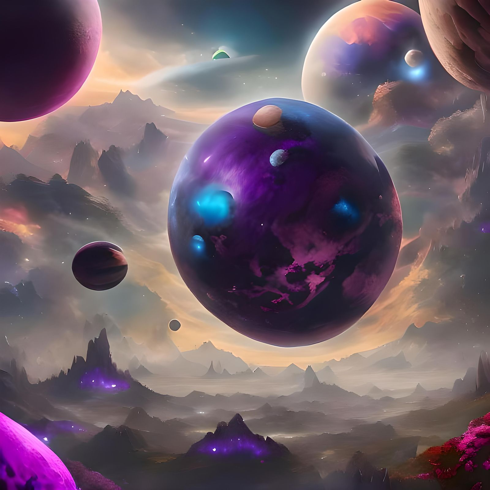 <lora:Cosmic Landscapes:1.0> A 8K, 16K, 24K gigantic, large ...