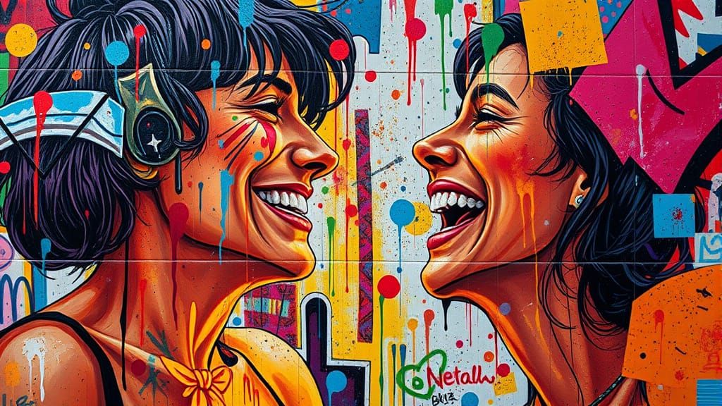 Vorticism-Inspired Summer Whimsy in High-Contrast Color