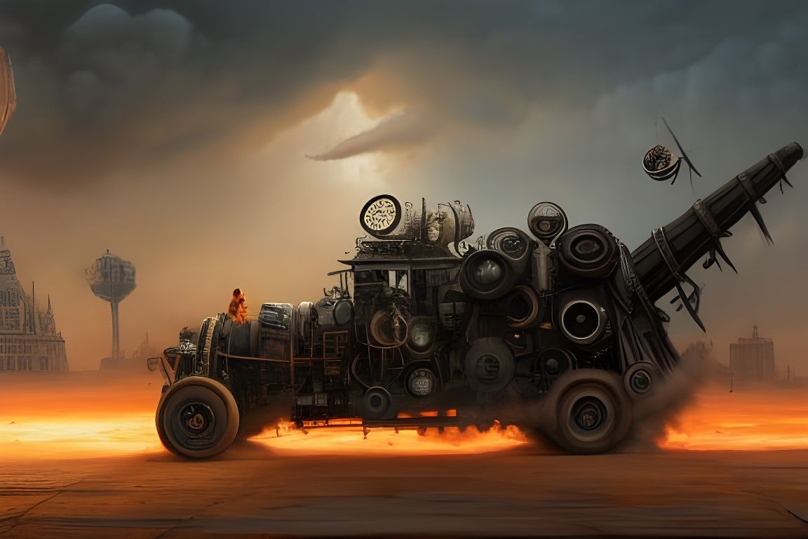 MAD MAX LOCOMOTIVE, LARGE GAS TANKS